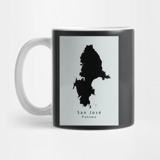 San Jose Panama Island Map Mug